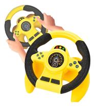 Volante Giro 360 Brinquedo Som Música Com Alça Carro Ventosa