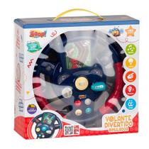 Volante Infantil Divertido C/Simulador Som e Luzes-Zoop Toys