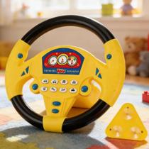 Volante Infantil Divertido Musical Gira 360 Graus Sons Carro Base Com Ventosa Volante Infantil Divertido Musical Gira 360 Graus Sons Carro Base Com Ventosa