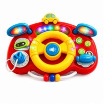 Volante Infantil Interativo Luz e Som Brinquedo Perfeito Para Crianças