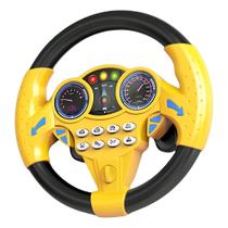 Volante Interativo Infantil Amarelo Musical com 8 Sons Gira 360 e Ventosas Volante Interativo Infantil Amarelo Musical com 8 Sons Gira 360 e Ventosas