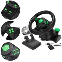 Volante Joystick Vibracao Gamer Pro Gears Kp5815a 7 em 1 Experiencia Imersiva Wadjet