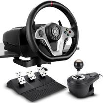 Volante Kalkan G500 ProRacing, Com Pedal e Câmbio, Preto