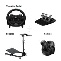 Volante Logitech G923 para PS5, PS4 e PC + Cockpit + Câmbio