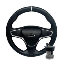 Volante Logo Preto Com Cubo Corsa Celta Vectra Prisma Omega