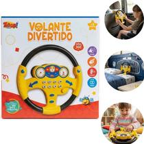 Volante Musical Divertido Carro 360 Gira Buzina Educativo com Ventosa Infantil Bebe Zoop Toys