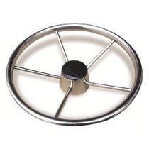 Volante Náutico Timão Inox 390mm Tampa Preta Volante Náutico Timão Inox 390mm Tampa Preta