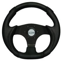 Volante Pequeno Mini Black Cougar 28 Cm + Cubo Buggy Fusca Gaiola de 1977 á 2013