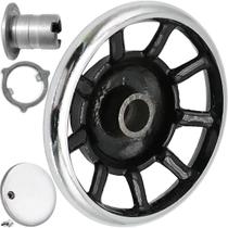 Volante Polia Bucha Maquina Costura Reta Preta Antiga Singer