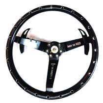 Volante uti aliviado escareado preto com saque rápido e paddle tech fusca após 77 (3800s 111-94) lowv