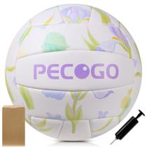 Voleibol PECOGO tamanho 5 em couro PU macio 21 cm