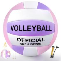 Voleibol Sawowkuya Pink/Purple, tamanho oficial 5, com bomba