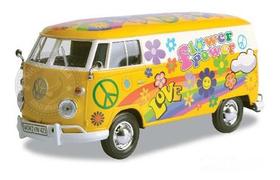 Volks Kombi T1 Delivery Van Flower Power Mod 1 Motormax 1/24 Volks Kombi T1 Delivery Van Flower Power Mod 1 Motormax 1/24