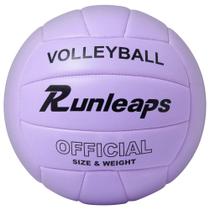 Volleyball Runleaps impermeável para uso interno/externo, tamanho 5, roxo