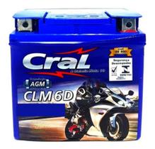 Voltar Bateria De Moto Cral Cml6-d 6ah Factor, Ybr, Xre300, Bros