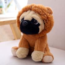 Voltar Pelúcia 25cm Cachorro Pug Com Capuz - Buba