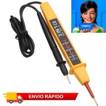 Voltímetro 3 em 1 Aparelho Medir Voltagem de Corrente Elétrica Contínua e Alternada Ferramenta Chave de Verificar Tensão ACDC Indica Polaridade