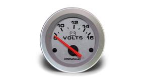 Voltímetro 52mm 12v racing (345100rt) cronomac