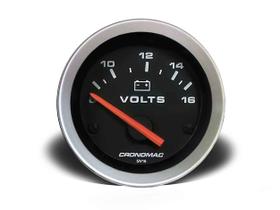 Voltímetro 52mm 12v sport (345100tp) cronomac