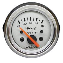 Voltímetro 8-16V 52mm Cinza Universal