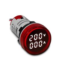 Voltímetro Amperímetro Digital 22mm AD22-22-V/AMP-R 500Vca 100A Vermelho Sibratec Voltímetro Amperímetro Digital 22mm AD22-22-V/AMP-R 500Vca 100A Vermelho Sibratec