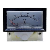 Voltímetro Analógico 85C17 50V DC - Classe 2.5 - Branco