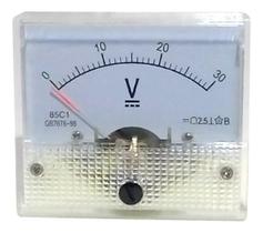 Voltimetro Analogico Dc 30V Classe 2.5 Maxpow Mp0260