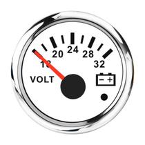 Voltímetro Analógico Indicador de Tensão 8-16V Para Barcos