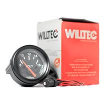 Voltímetro Coluna Instrumento 8-16v Willtec Willys 52mm
