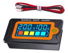 Voltímetro DC Medidor Carga Bateria Lítio Tensão 12-72Vcc