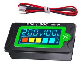 Voltímetro DC Medidor Carga Bateria Lítio Tensão 12-72Vcc Voltímetro DC Medidor Carga Bateria Lítio Tensão 12-72Vcc