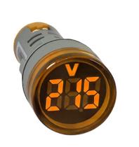 Voltímetro Digital 22mm Amarelo 500Vca - Sibratec