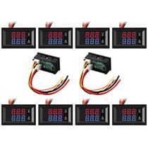 Voltímetro digital Amperímetro Youyole 10 unidades de LED duplo de 0,28"