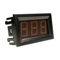 Voltimetro digital c/ acabamento 4,5v - 30v led vermelho -un