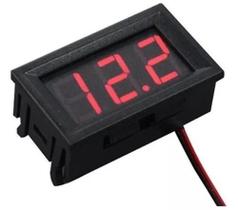 Voltímetro Digital Com Remote Som Automotivo Capa 12v 2 Fios