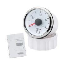 Voltímetro Digital De 52mm Com Luz De Fundo LED De 7 Cores Para Veículos De 12V, Carro, Barco,