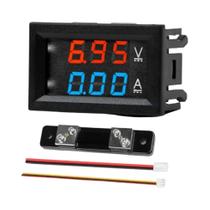 Voltímetro Digital De Alta Corrente 0-100V Com Display LED Para Carro, Motocicleta, Eletromóvel