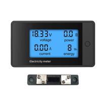 Voltímetro Digital De Alto Alcance, Amperímetro 20A-200A DC8-100V LCD 4 Em 1, Detector De Energia