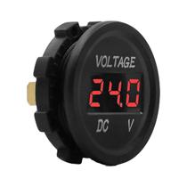 Voltímetro Digital em LED Vermelho de 12v P/ Embarcação e Carros Voltímetro Digital em LED Vermelho de 12v P/ Embarcação e Carros