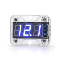 Voltimetro Digital Expert Vex 1.0 Led Azul Som Automotivo 12v