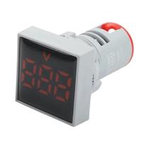 Voltímetro Digital LED 22mm AC 60-500V - Indicador de Tensão com Luz Piloto (Vermelho, Amarelo, Verde)