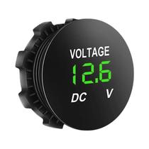 Voltímetro Digital LED À Prova d'Água 12V Medidor De Tensão Para Carro Barco Testador De Bateria
