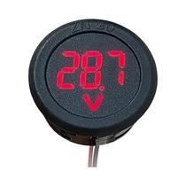 Voltímetro Digital LED DC 4-100V Com Display Circular De Dois Fios E Proteção Contra Conexão