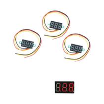 Voltímetro Digital Mini LED De 0,36 Polegadas Com 3 Fios, Módulo De Medição De Tensão DC 0-30V,