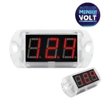 Voltímetro Digital MIni Volt Medidor de Tensão Bateria Automotiva Bivolt 12V 24V - Zendel