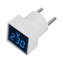 Voltímetro Digital Quadrado Testador De Tensão Monitor Com Plugue EU Display LED Instrumentos