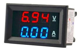 Voltimetro e amperimetro digital dc 0-100v 0-10a