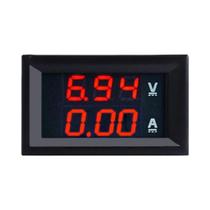 Voltímetro E Amperímetro Digital LED Duplo 100V 50A 100A Com Luz De Fundo Vermelha Voltímetro E Amperímetro Digital LED Duplo 100V 50A 100A Com Luz De Fundo Vermelha