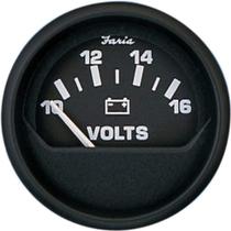 Voltímetro Faria Beede 12821 Euro 12V Universal Fit Preto Voltímetro Faria Beede 12821 Euro 12V Universal Fit Preto
