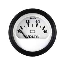Voltímetro Faria Beede 12911 Euro 10-16VDC 2 Branco Bege